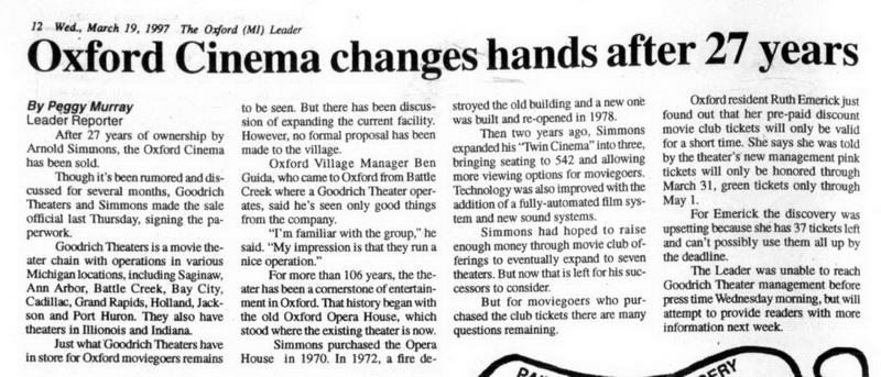 GQT Oxford 7 (Oxford Cinema 7) - March 19 1997 Article (newer photo)